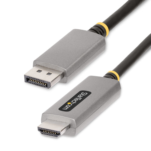 Startech 2M Dp To HDMI Adapter Cable, 8K 60Hz, 4K 144Hz, Hdr10, Dp 1.4 To HDMI 2.1 Avc, Dp