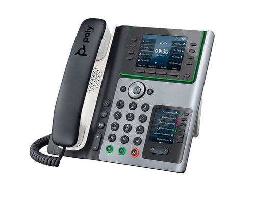 HP Poly Edge E450 Ip Phone W/Handset,3.5" Colour Screen,8 Lineskey,Bluetooth/Wifi,Exp Opti