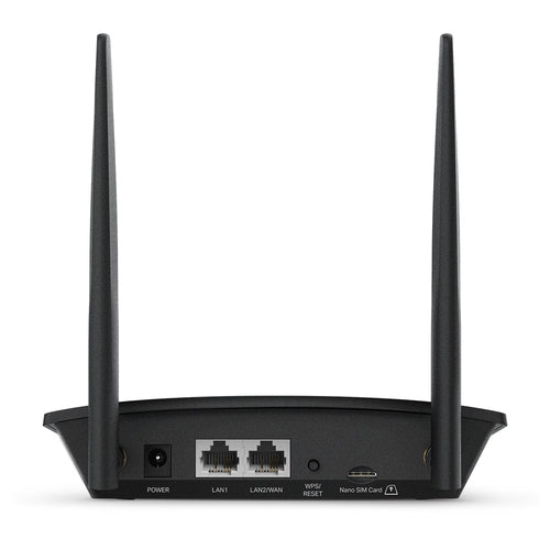 Tp-Link 300Mbps Wireless N 4G Lte Router, Sim Slot, Lan(1), Wan(1), 3Yr