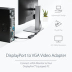 Startech Dp To VGA Adapter, M/F, 3Yr