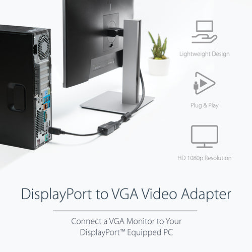 Startech Dp To VGA Adapter, M/F, 3Yr