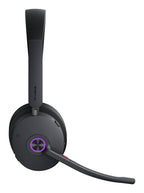 Yealink Wireless (Bh74) Ms Stereo Bluetooth Anc Headset, Bt51 Dngle, Black, C To A Adapter