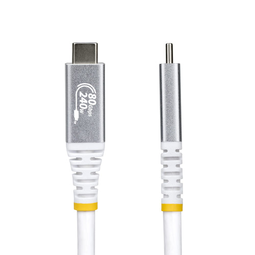 Startech 1.5M (5Ft) Usb4 Cable, Usb-If Certified, 80Gbps, White, Ltw