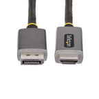 Startech 2M Dp To HDMI Adapter Cable, 8K 60Hz, 4K 144Hz, Hdr10, Dp 1.4 To HDMI 2.1 Avc, Dp
