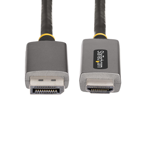 Startech 2M Dp To HDMI Adapter Cable, 8K 60Hz, 4K 144Hz, Hdr10, Dp 1.4 To HDMI 2.1 Avc, Dp