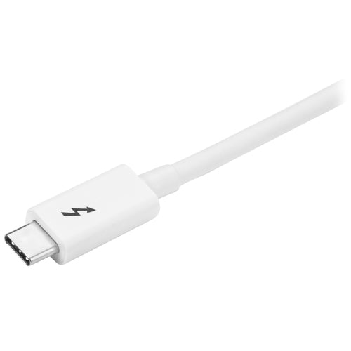 Startech 1M T/Bolt3 Cable, 20Gbps, 100W Pd, White, 2Yr