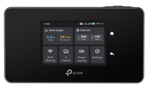 Tp-Link M8550 5G Mobile Wi-Fi, 3.4Gbps, Wi-Fi 6E, Gbe, Sim Slot, 4680 Mah, 3Yr