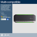 HP Poly Sync 40 Ms Smart Speakerphone,Bluetooth + Usb-A + Usb- C (Ms Certified)