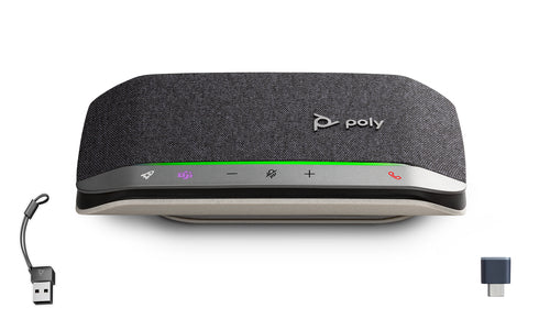HP Poly Sync 20+ Ms Smart Speakerphone,Bluetooth + Usb-C /A Adaptor- Usb-C Dongle