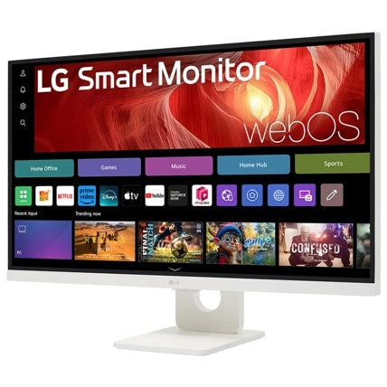LG 27" (16:9) Uhd Ips, Hdmi(2), Usb-C(65W), Webos, Spkr, Tilt, Vesa, 3Yr