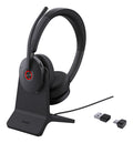 Yealink Wireless (Bh74) Ms Stereo Bt Anc Headset, Chargestand, Bt51, Black, C To A Adapter