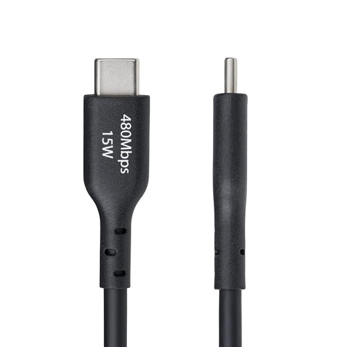 Startech USB A To C Cable M M 3M USB 2 0 Black 15W
