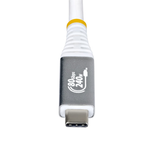 Startech 1.5M (5Ft) Usb4 Cable, Usb-If Certified, 80Gbps, White, Ltw