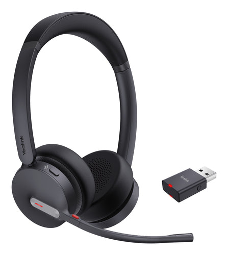 Yealink Bluetooth Dect (Wh64) Uc Stereo Hybrid Headset, Wdd60 Dect Dongle, No Base Station