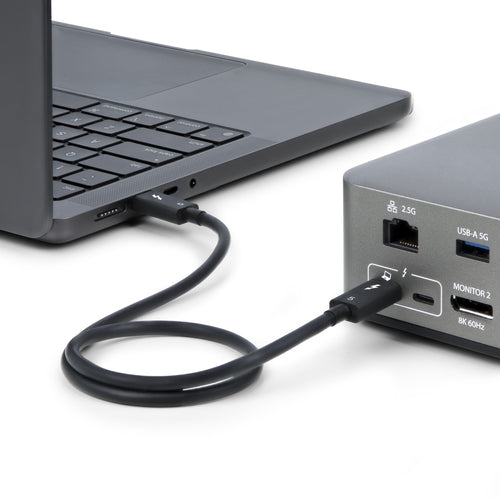 Startech 2.6Ft (80Cm) Thunderbolt 5 Cable, 80Gbps/120Gbps, Certified, Ltw
