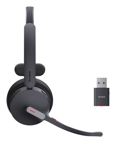Yealink Bluetooth Dect (Wh64) Ms Mono Hybrid Headset, Wdd60 Dect Dongle, No Base Station