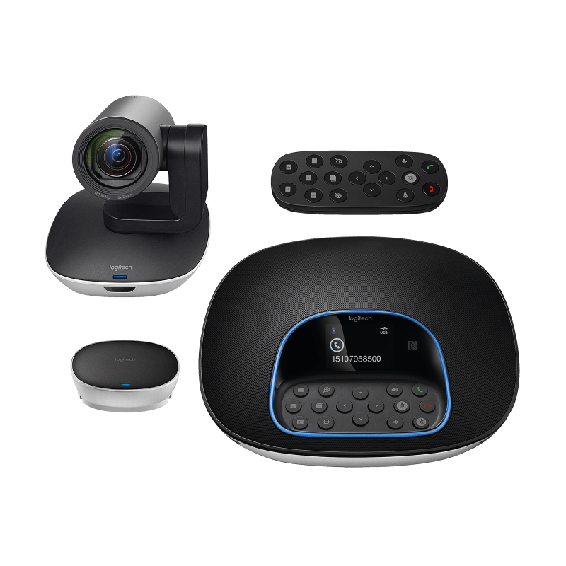 Logitech Group Video Conferncing System, Ptz 2 Camera (1), Hub(1), Speakerphone(1)