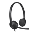 Logitech H340 Wired USB Stereo Headset, Noise Cancelling Mic