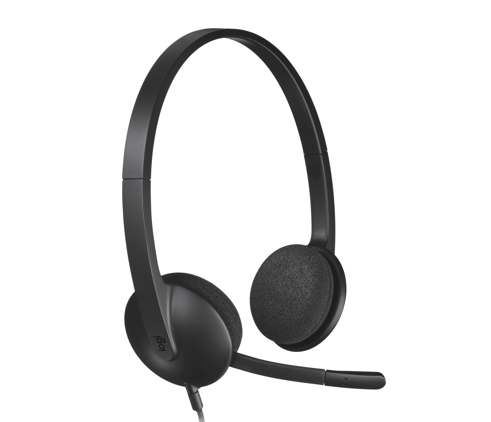 Logitech H340 Wired USB Stereo Headset, Noise Cancelling Mic