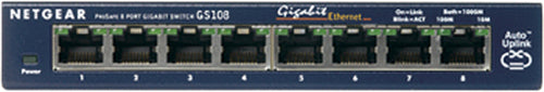 Netgear (Gs108Au) 8-Port Unmanaged Switch, Gbe(8), Life Wty