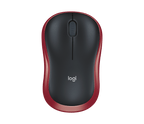 Logitech M185 Wireless Mouse, Red, 2.4Ghz USB Receiver, Plug And Play