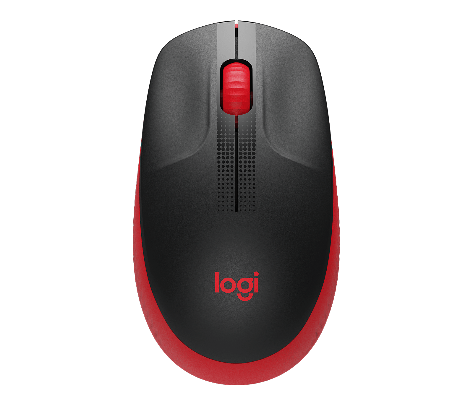 Logitech M190 Wireless Mouse Plug And Play, 2.4Ghz Nano Receiver, Red