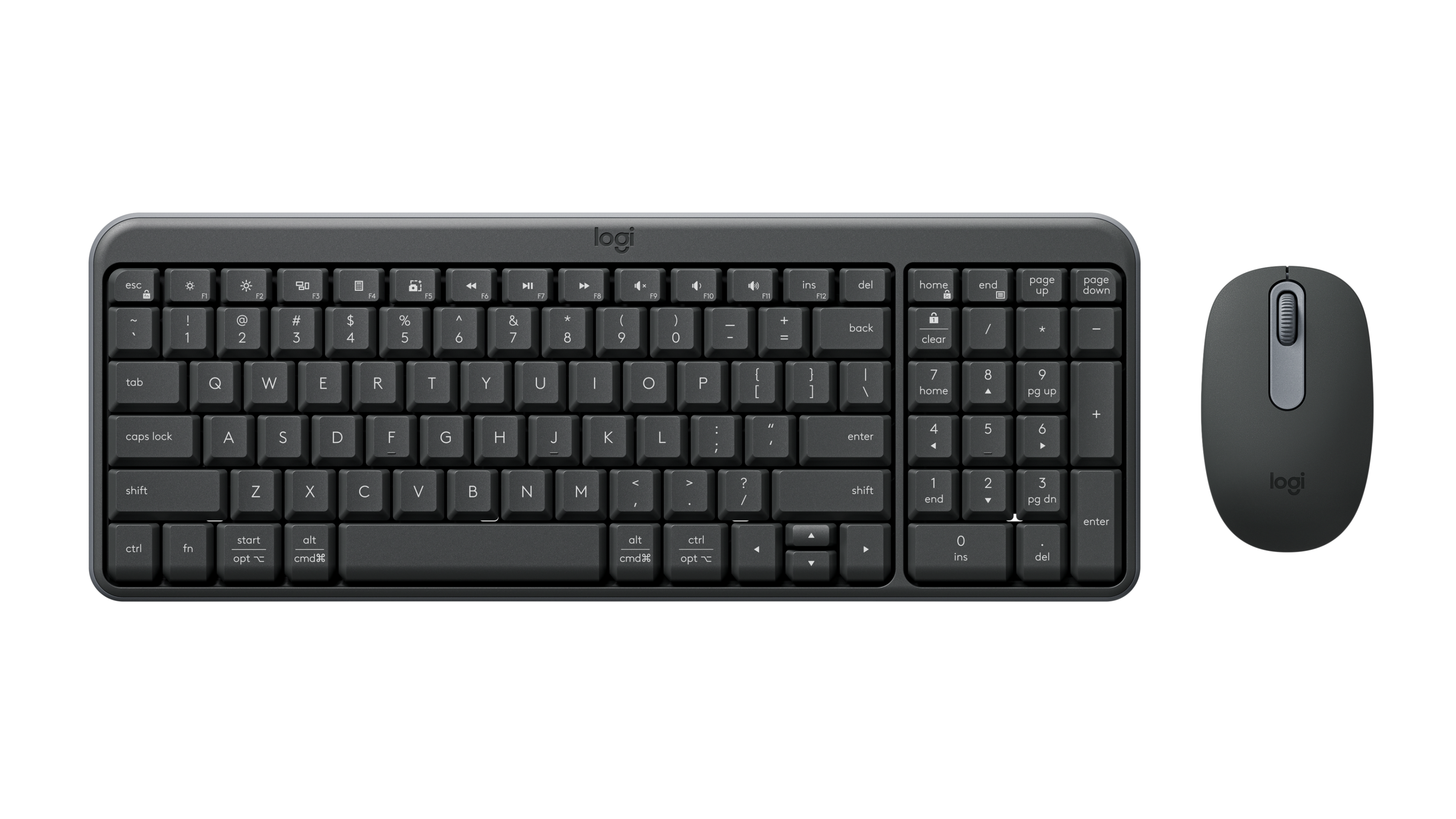 Logitech Mk250 Compact Bt Wireless Combo Graphite 1Yr Wnty