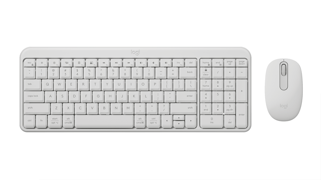 Logitech Mk250 Compact Bt Wireless Combo White 1Yr Wnty