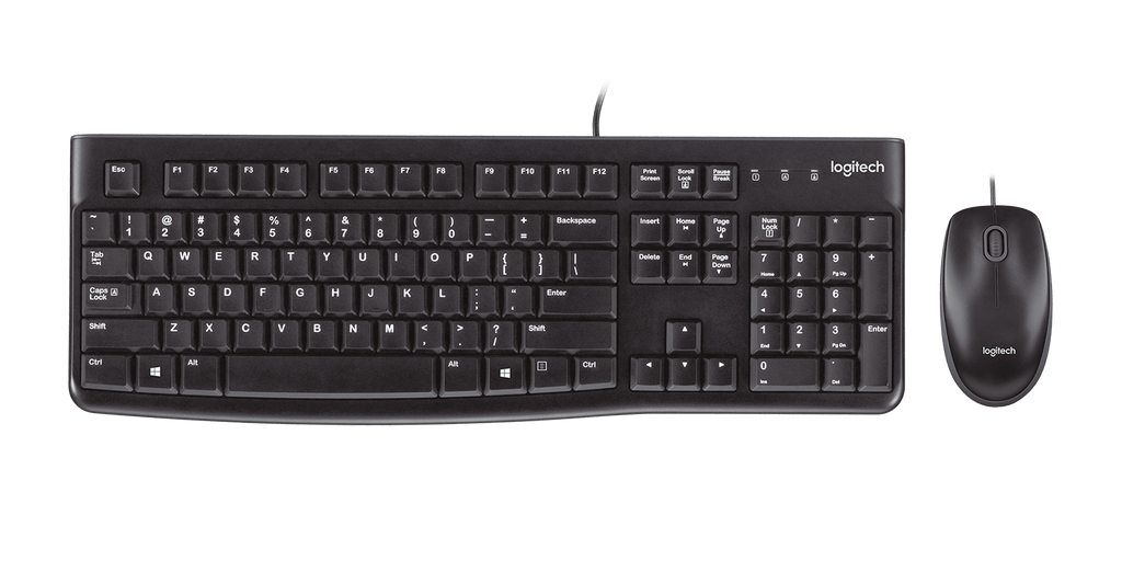 Logitech Mk120 Wired Desktop Keyboard And Mouse Combo
