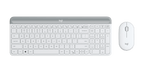 Logitech Mk470 Slim Wireless Keyboard And Mouse Combo, 2.4 GHZ USB Receiver, White- 1Yr Wty