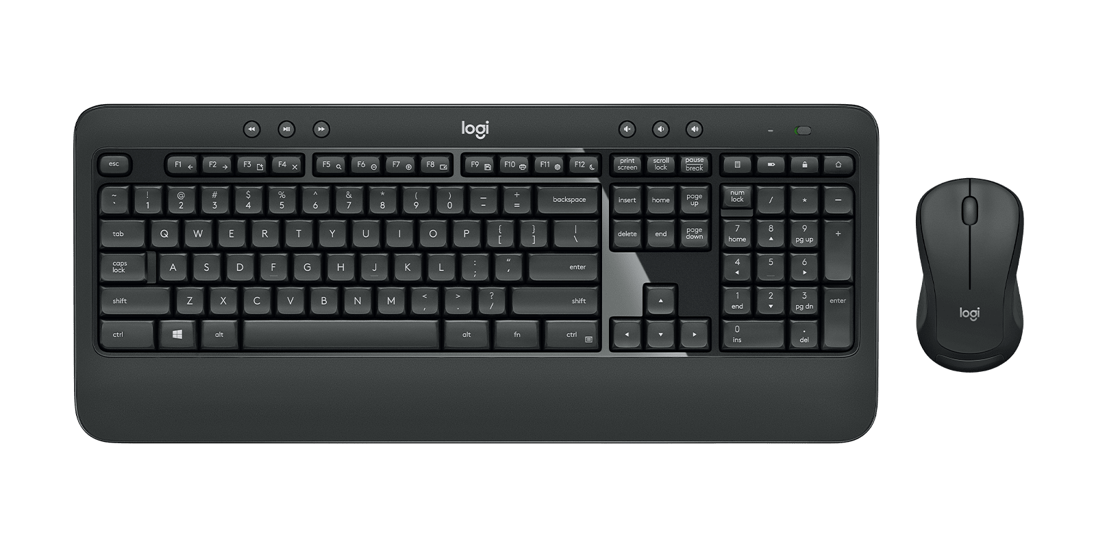 Logitech Mk540 Advanced Wireless Keyboard And Mouse Combo Unifying Receiver