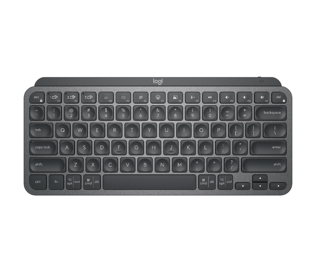 Logitech Mx Keys Mini Wireless Keyboard For Business, Illuminated, Logi Bolt, Graphite