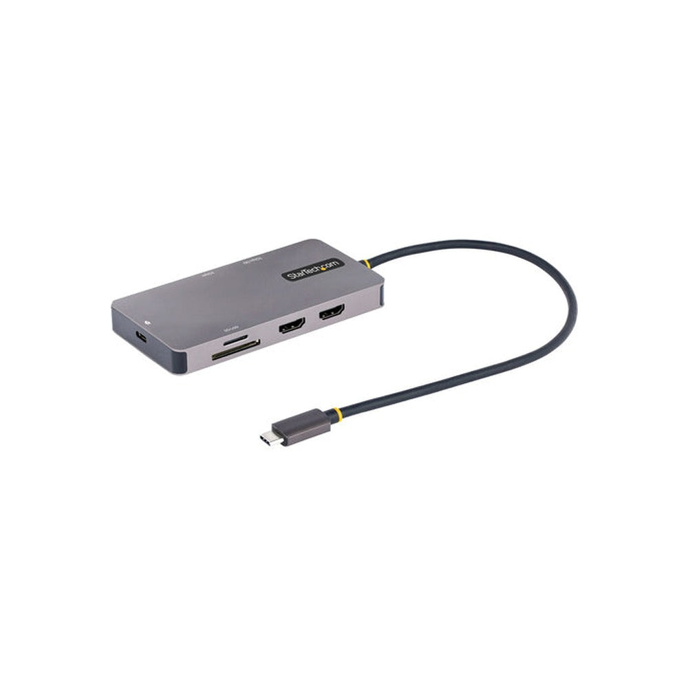 StarTech USB-C Multiport Adapter, 4K Dual HDMI, 5Gbps USB Hub, 100W Pd 3 Yr