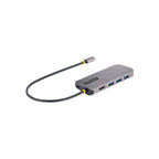 StarTech 0.3M USB-C Multiport Adapter, 100W, USB(3), 4K HDMI(1), RJ45(1), Sd/Microsd