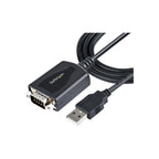 StarTech 3Ft (1M) USB To Serial Cable With Com Port Retention, DB9 Male RS232 To USB Conve