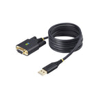 StarTech 6.6Ft (2M) USB To Null Modem Serial Adapter Cable, Com Retention, Ftdi, USB-A To