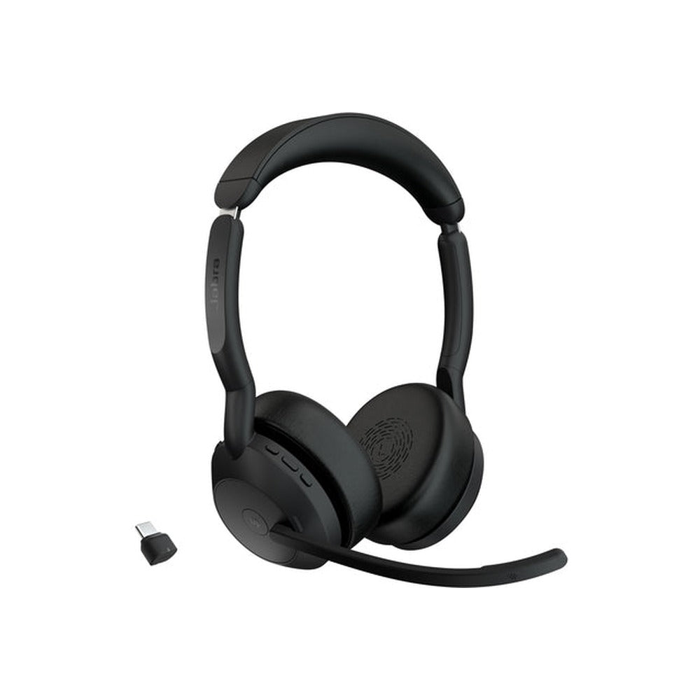 Jabra Wireless Evolve2 55 MS Stereo Bluetooth Anc Headset+Link390C, USB-C