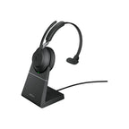 Jabra Wireless Evolve2 65 UC Mono Bluetooth Headset W/Charging Stand + Link 390A Bt, USB-A
