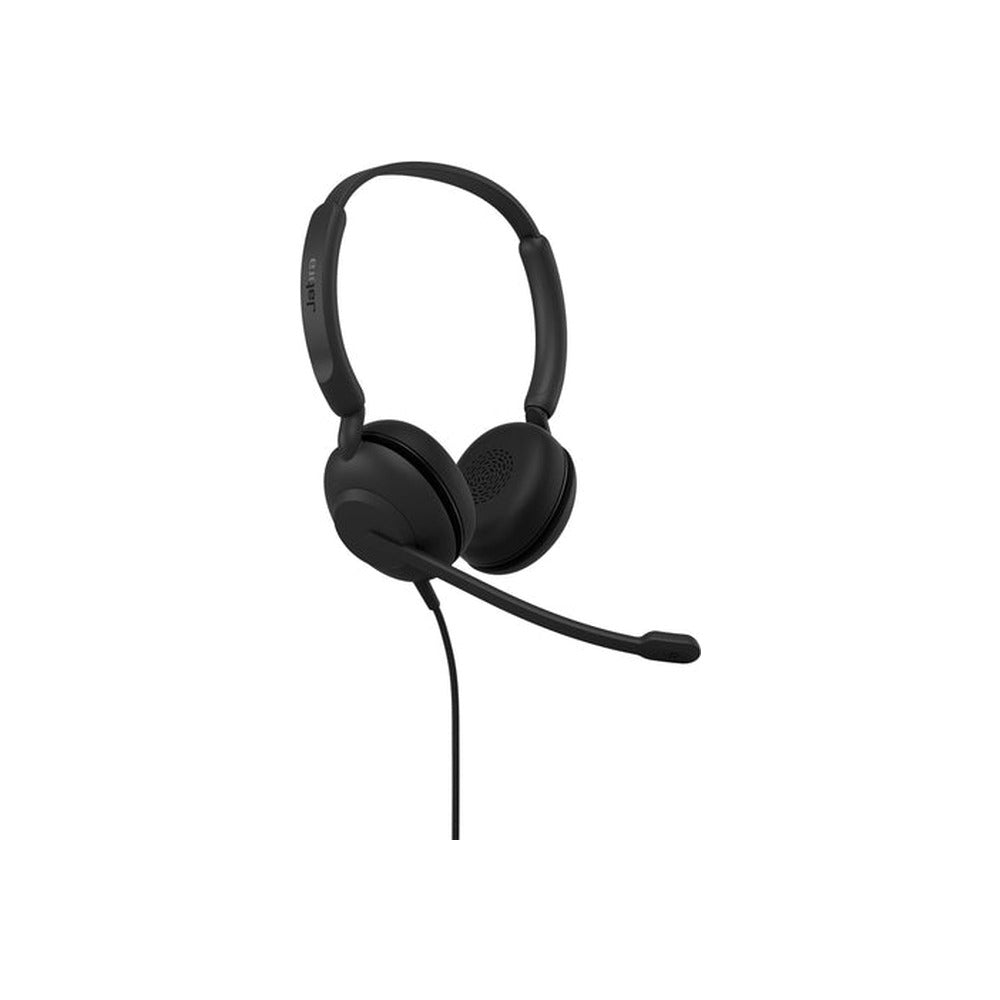 Jabra Wired Evolve 10 Stereo Headset, USB-A, Leather, Black