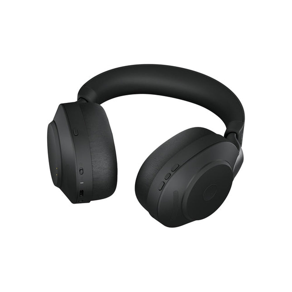Jabra Wireless Evolve2 85 UC Stereo Bluetooth Anc Headset W/Charging Stand + Link 390C Bt