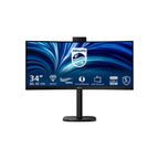Philips 34″ Curved Monitor, WQHD, VA, KVM, Webcam