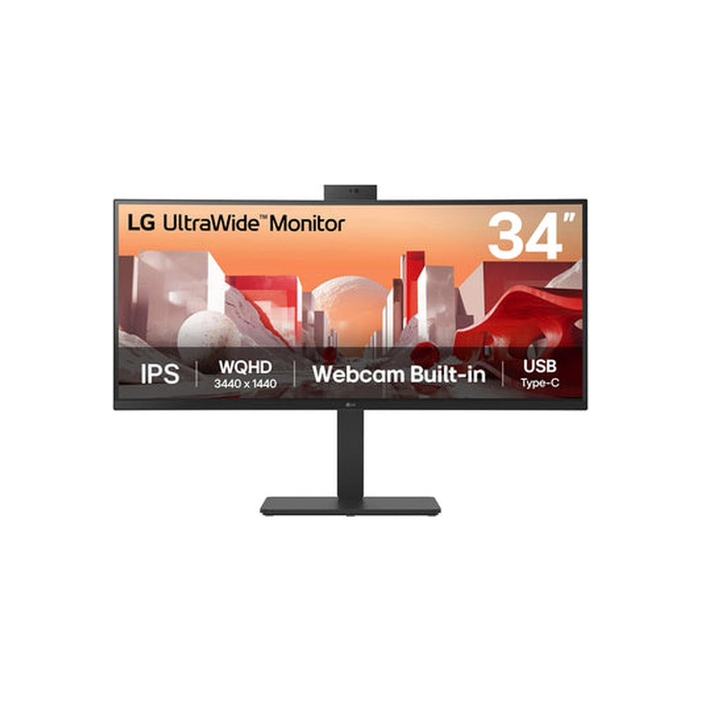 LG 34″ Curved Monitor, WQHD, IPS, KVM, Webcam