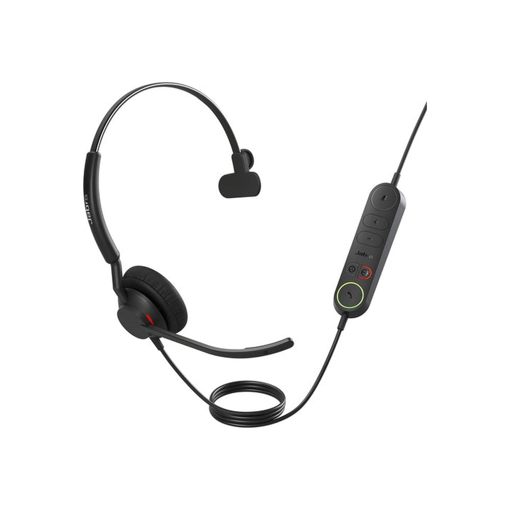 Jabra Engage 40 UC Mono Headset, Inline Link, USB-A
