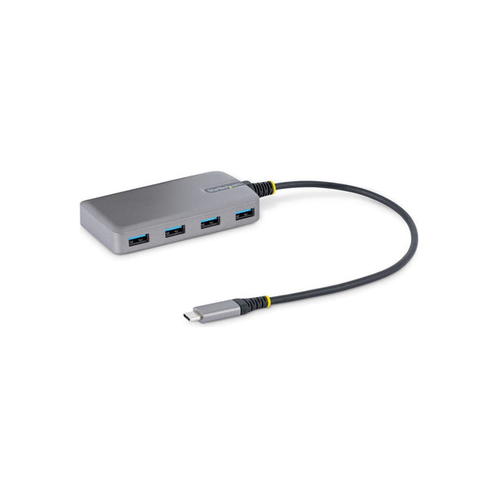 StarTech 4-Port USB-C Hub, 5Gbps, Bus Powered, USB C To 4X USB-A Hub W/ Optional Auxili
