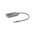 StarTech 4-Port USB-C Hub, 5Gbps, Bus Powered, USB C To 4X USB-A Hub W/ Optional Auxili