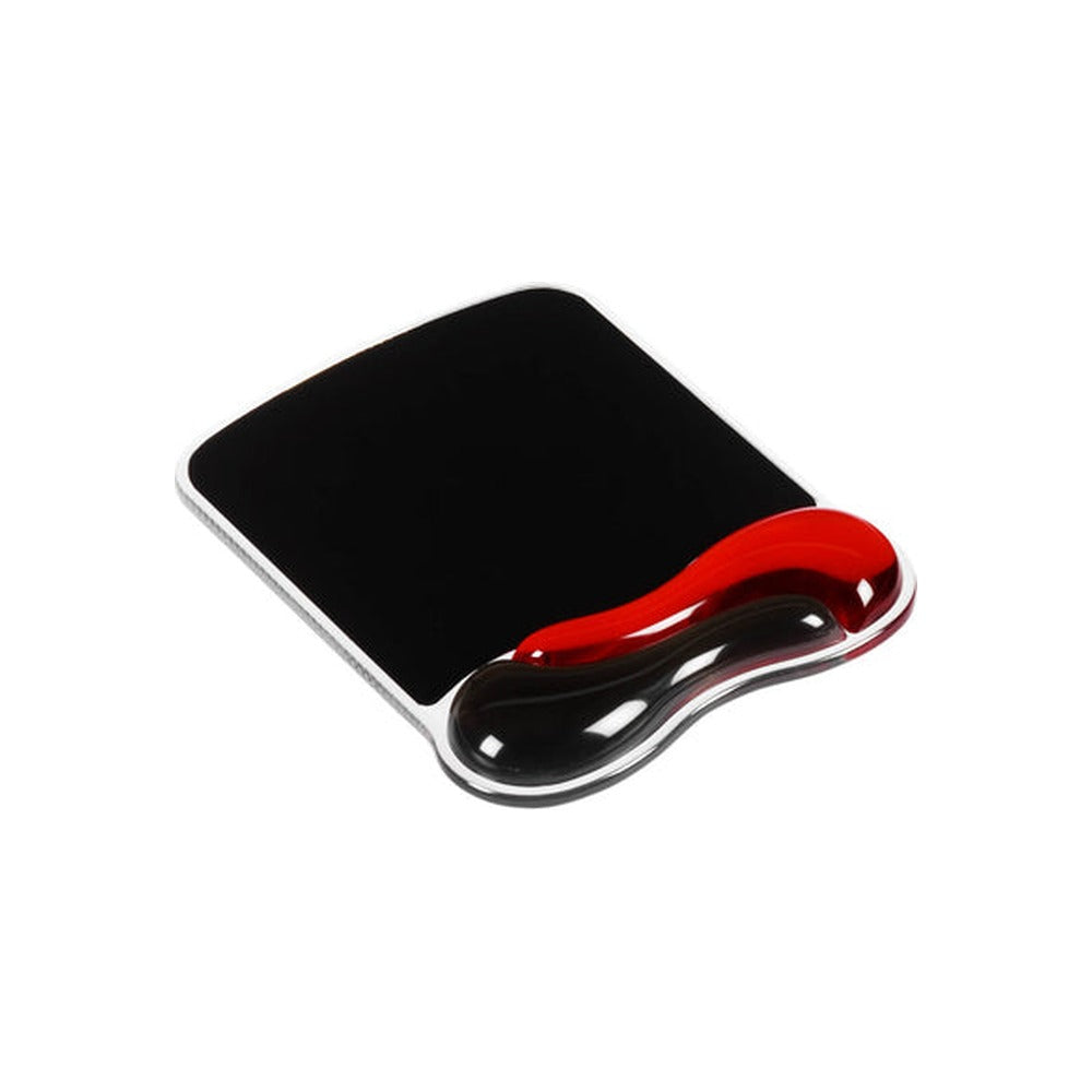 Kensington Duo Gel Mouse Pad With Wrist Rest, Red/Black