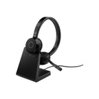 Jabra Wireless Evolve 65 Te UC Stereo Bluetooth Headset W/Charge Stand+ Link 390A Bt, USB-A