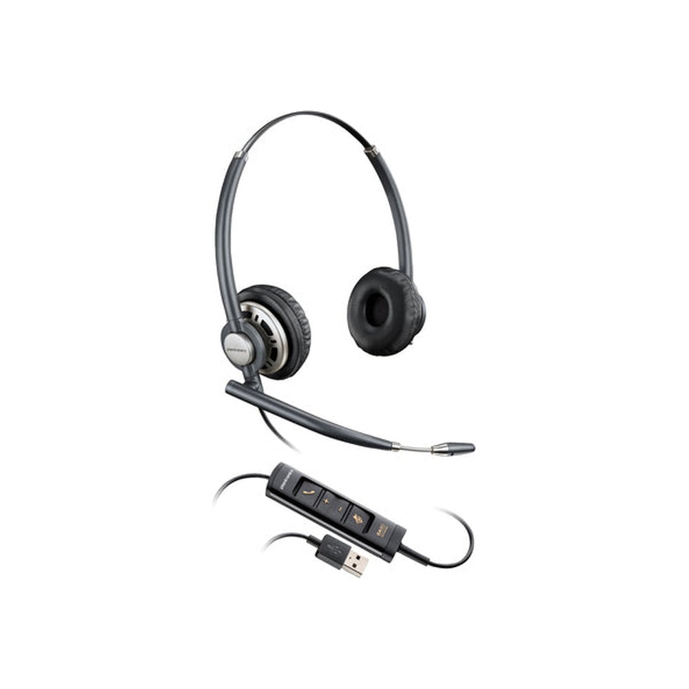 HP Poly Encorepro Hw725 UC Stereo Wired Headset, USB-A