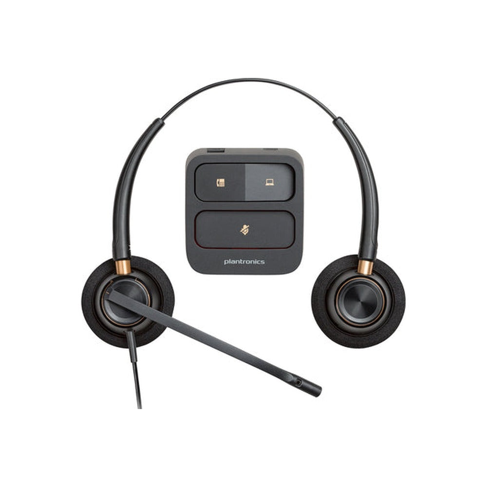 HP Poly Encorepro Hw520 Oth Wired Stereo Headset, Noise Cancelling Quick Disconnect