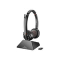 HP Poly Savi S8220 Oth Wireless MS Stereo Dect Headset, D200 Dongle, USB-A, Charge Stand